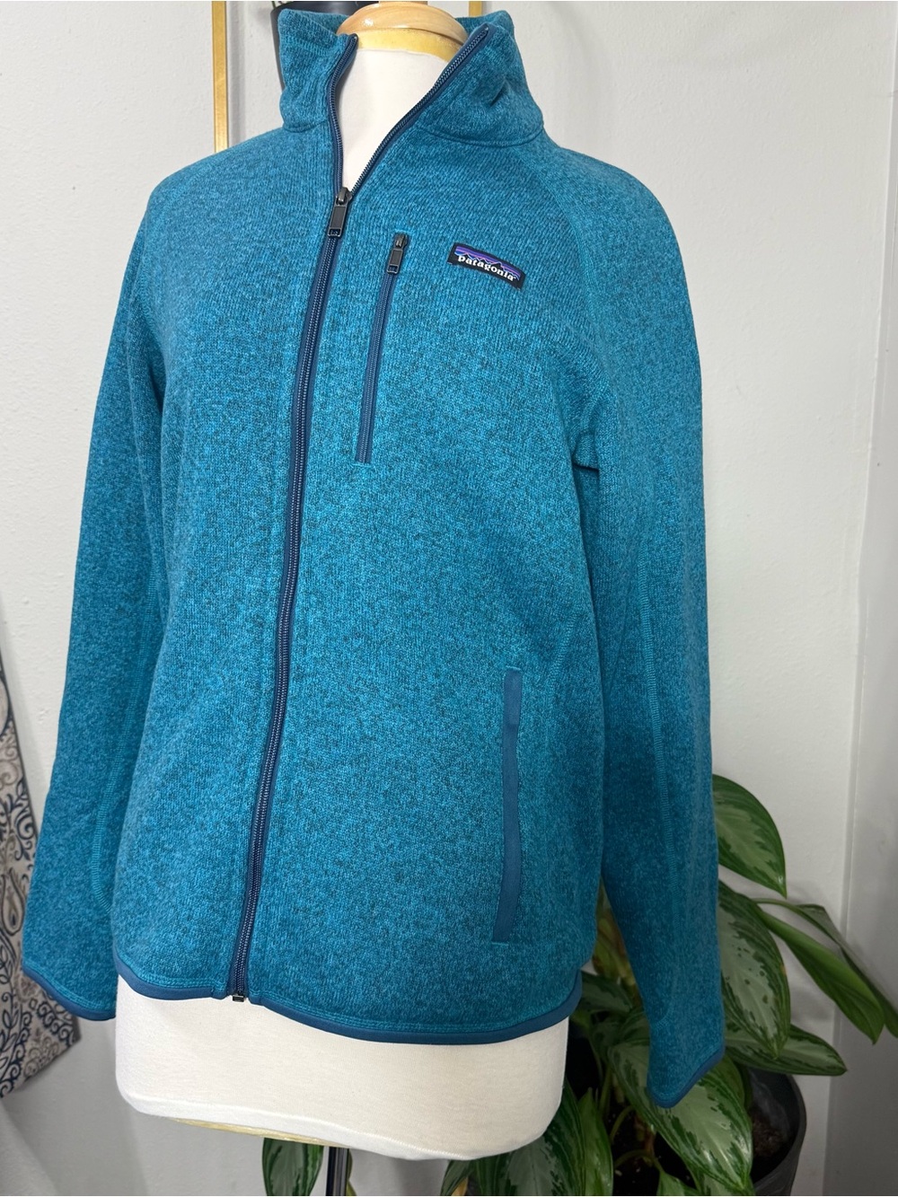 Patagonia Men’s Better Sweater Full Zip Fleece Jacket Blue Size Small 25527